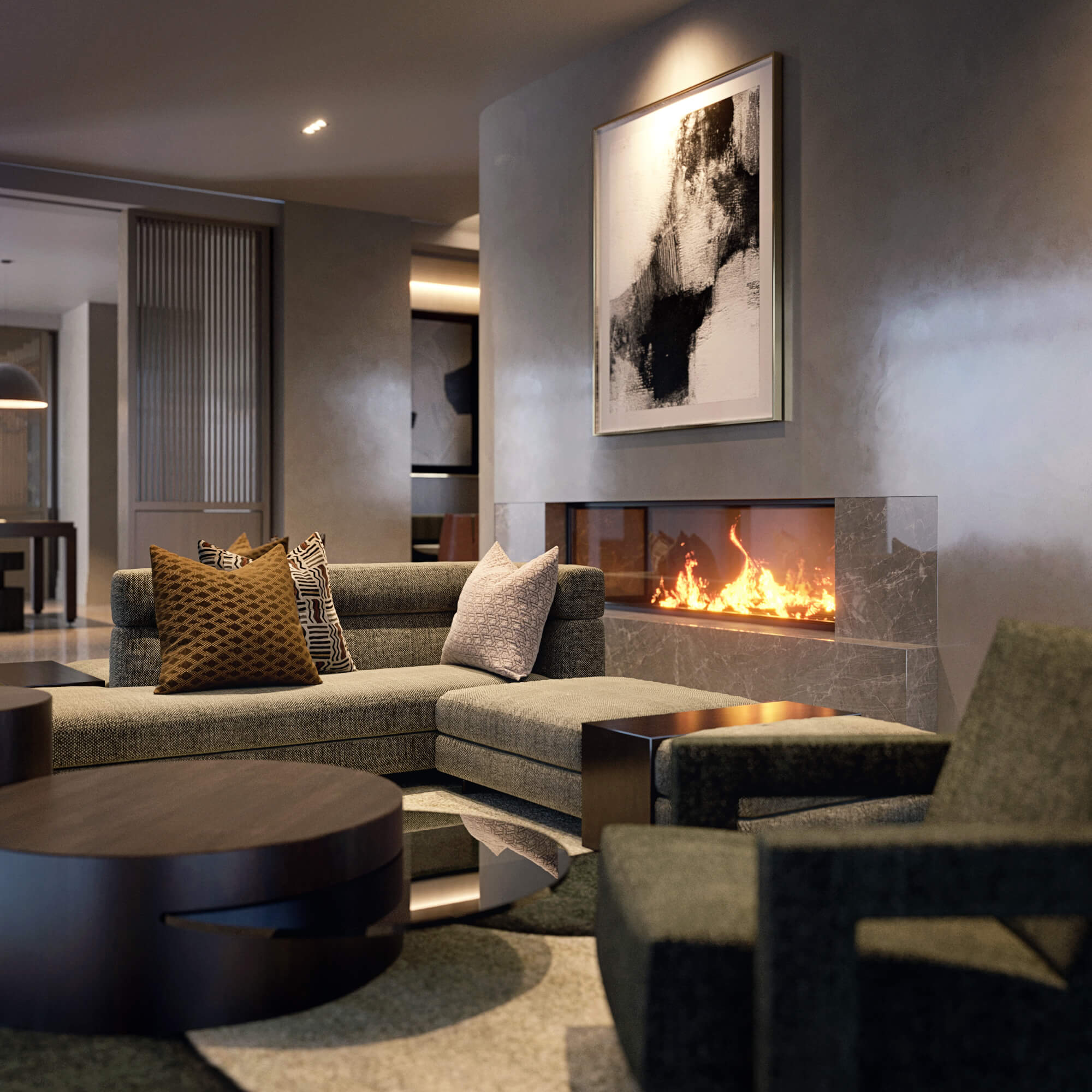 3D interior visualizations for a sophisticated hotel in Dallas