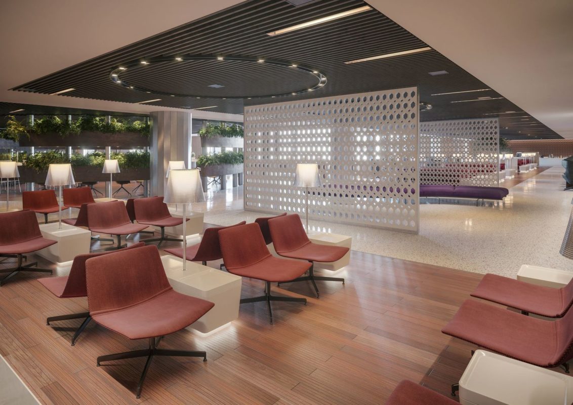 Qatar Airways Lounges 3D Interior Rendering Qatar Airways Designs