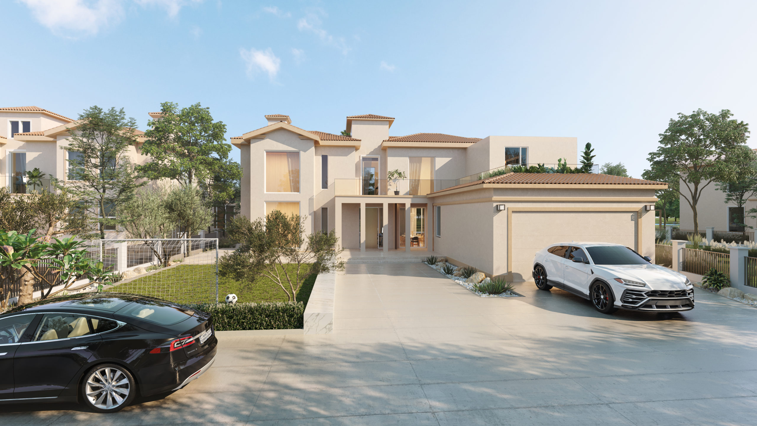Luxury Villa Interior Rendering