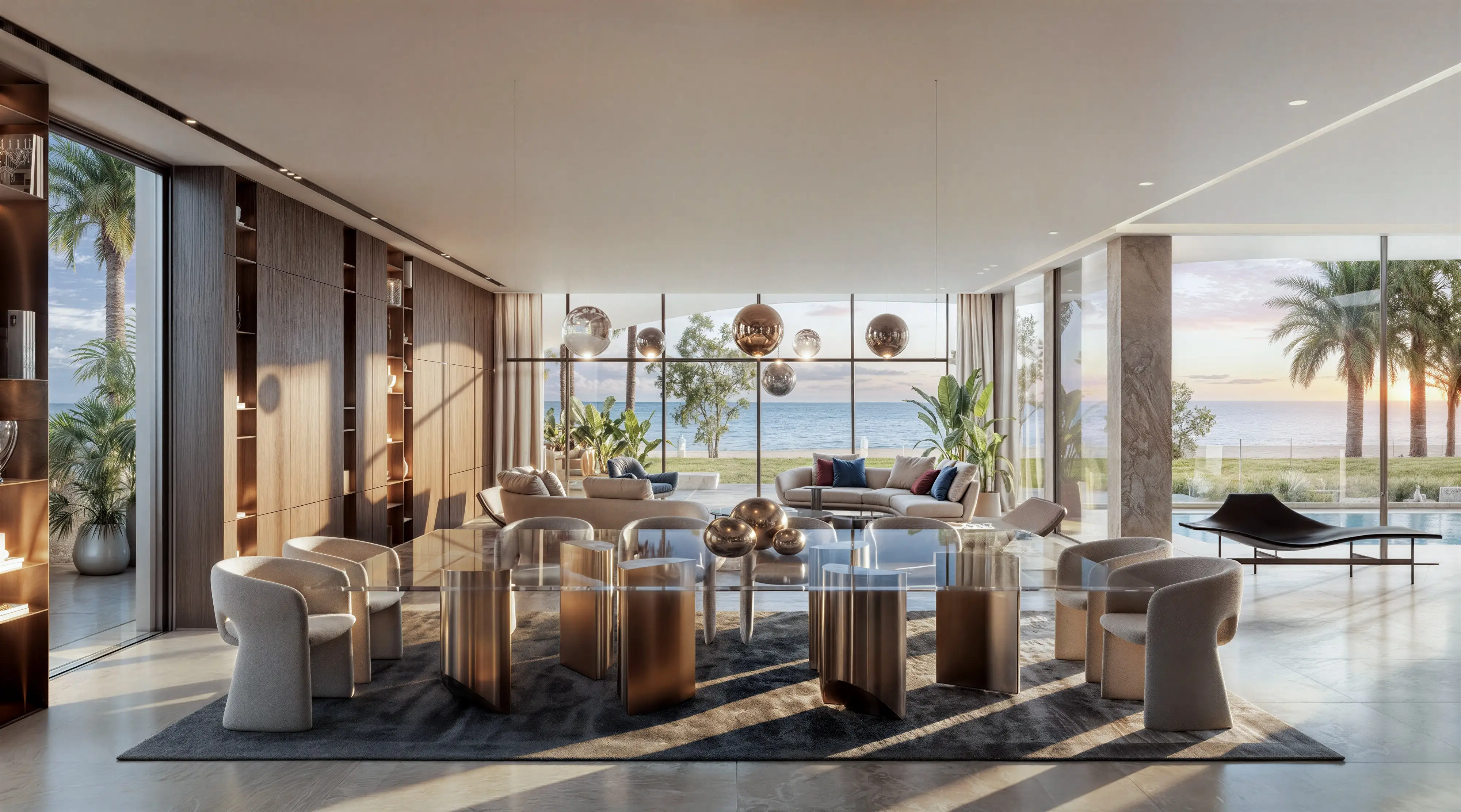 Luxury Villa Interior Rendering